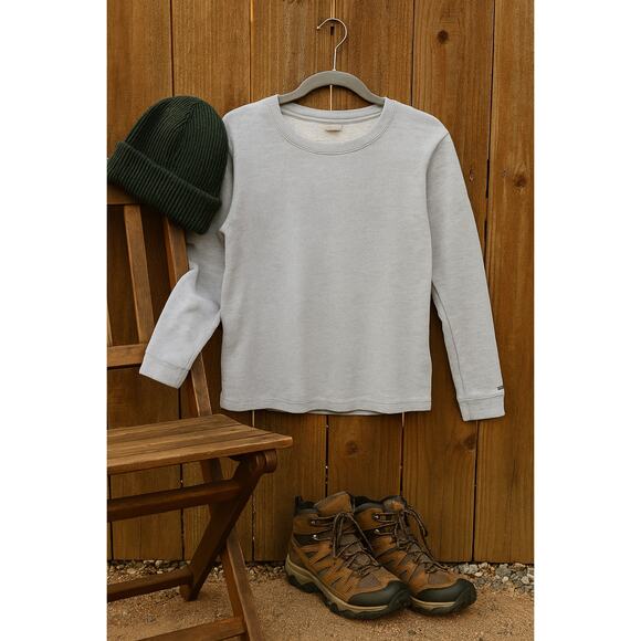 Columbia Women’s Knit Crewneck Pullover Light Gray | Long Sleeve | Size Medium - Picture 1 of 9